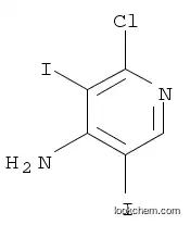 Molecular Structure of 1171919-00-8 (2-Chloro-3,5-diiodo-4-pyridinamine)